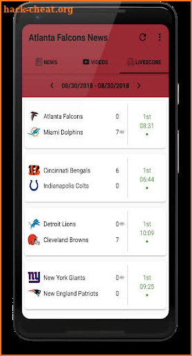 Falcons Football: Livescore & News screenshot