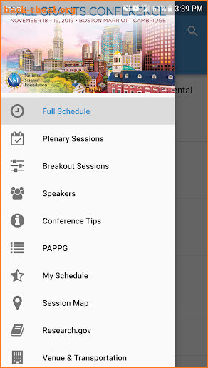 Fall 2019 NSF Grants Conf. screenshot