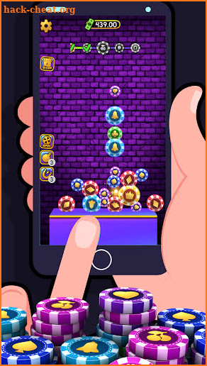 Falling Flush: Merge Cubes screenshot