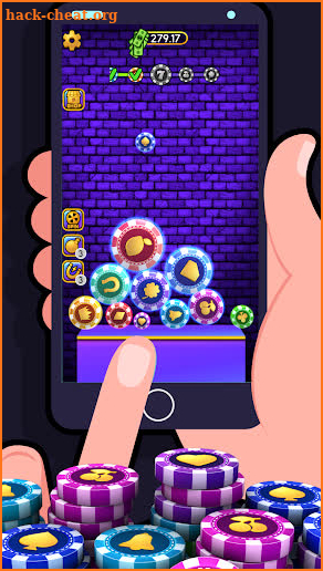 Falling Flush: Merge Cubes screenshot