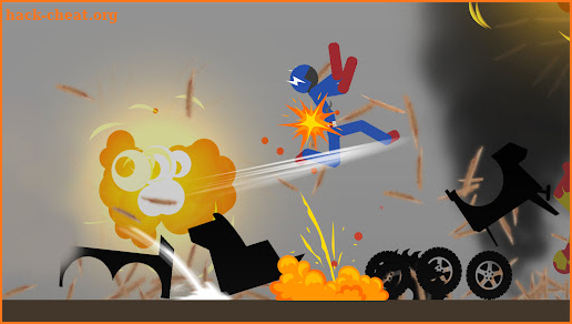 Falling Stickman Ragdoll 2D screenshot