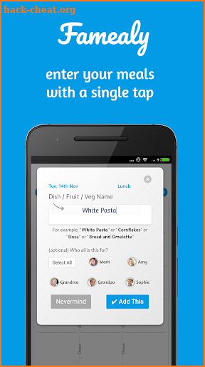 Famealy - Awesome Meal Calendar screenshot