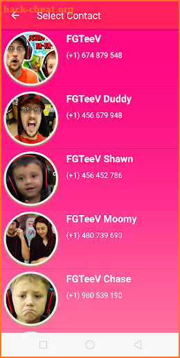 Family Gaming Fake Call & chat screenshot