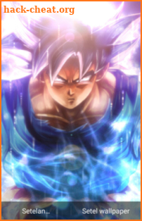 Fanart Ultra Instinct Songoku Live Wallpaper screenshot