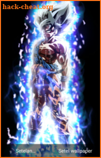 Fanart Ultra Instinct Songoku Live Wallpaper screenshot