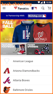 Fanatics MLB screenshot