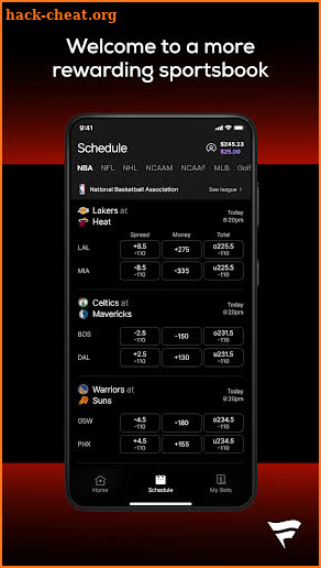 Fanatics Sportsbook screenshot