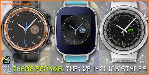 Fancy Bubble Watch Face Pack 8 screenshot