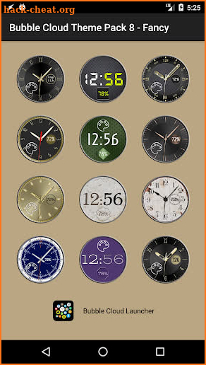 Fancy Bubble Watch Face Pack 8 screenshot