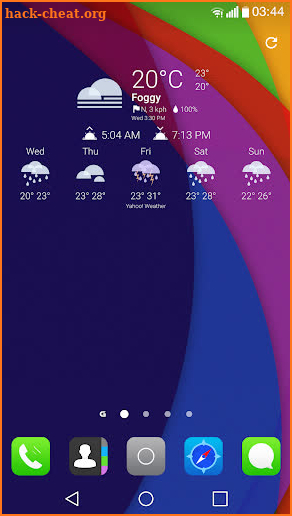 Fancy theme for Chronus Weather Icons screenshot