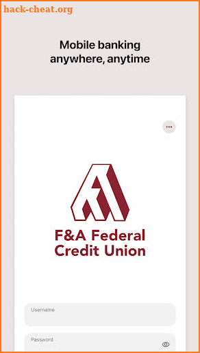 F&A Mobile Banking screenshot