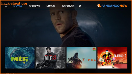 FandangoNOW for Android TV screenshot
