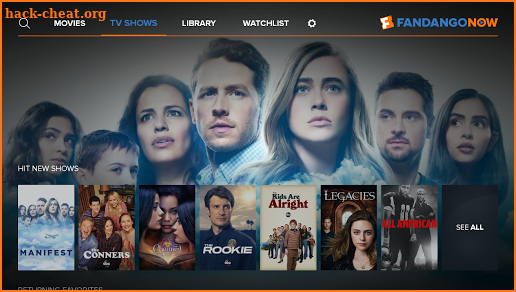 FandangoNOW for Android TV screenshot