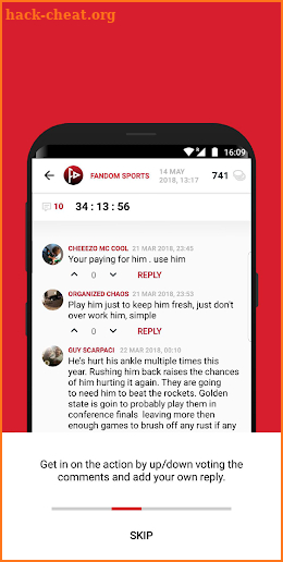 Fandom Sports screenshot