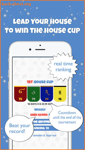 Fandomquiz: Harry Potter house cup screenshot