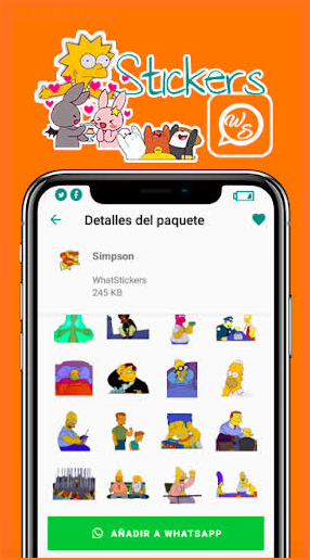 Fansimpson Stickers for WhatsApp screenshot