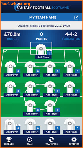 Fantasy Football Scotland screenshot