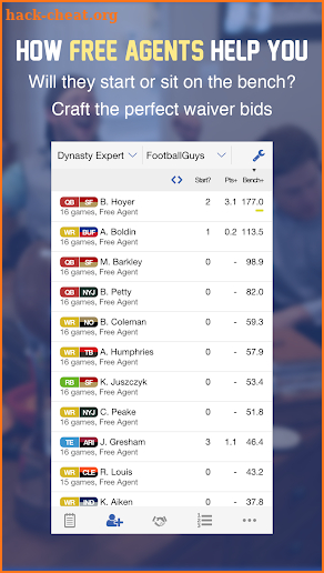 Fantasy Football Waiver & Trade Dominator 2018 screenshot