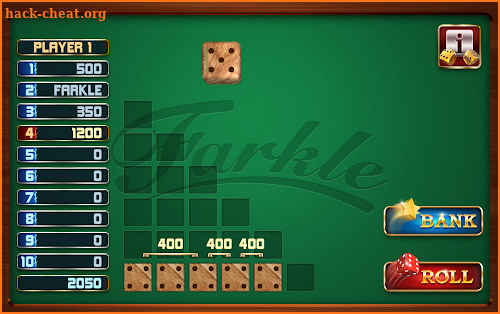 Farkle Dice Game screenshot