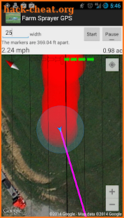 Farm Sprayer GPS screenshot