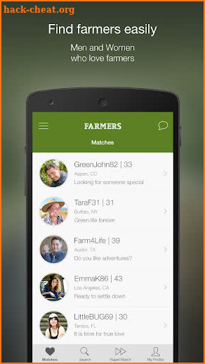 Farmers Dating Site App screenshot