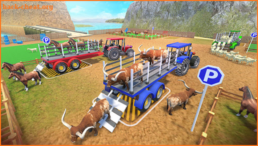 Farming Tractor Trolley Parking: Tractor Driving screenshot