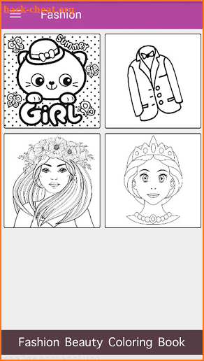 Fashion Beauty Coloring Book screenshot