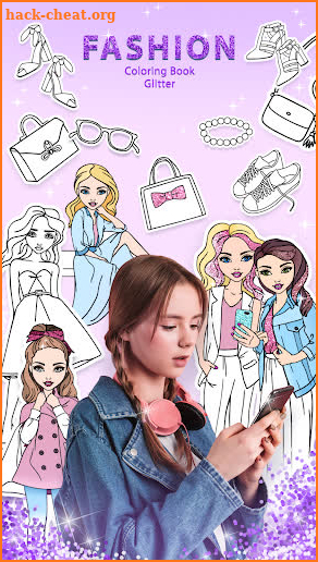 Fashion Coloring Book Glitter screenshot