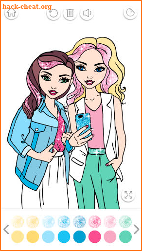 Fashion Coloring Book Glitter screenshot