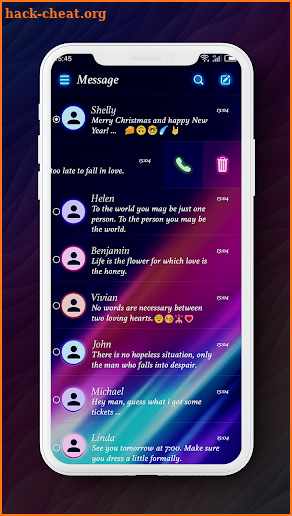 Fashion Theme - One Sms, MMS theme, Color theme screenshot