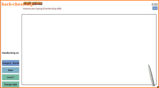 Fast Learn handwriting typing screenshot
