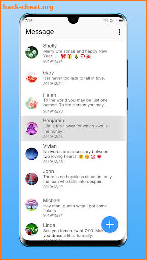 Fast messenger - Free SMS & Emoji screenshot