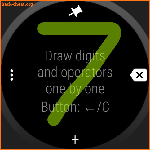 Fat Finger Calculator Wear OS screenshot