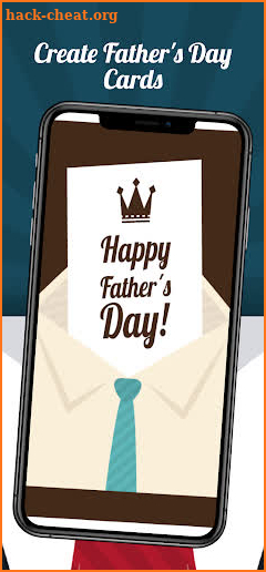 Father's day card maker screenshot