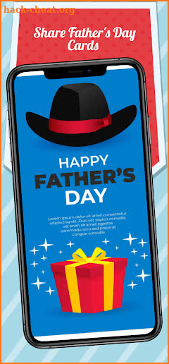 Father's day card maker screenshot