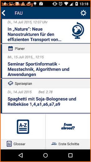 FAU App screenshot