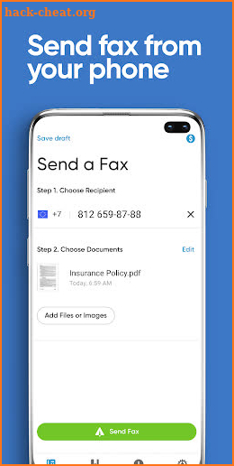 Fax App Free - Send Fax Documents from Phone screenshot