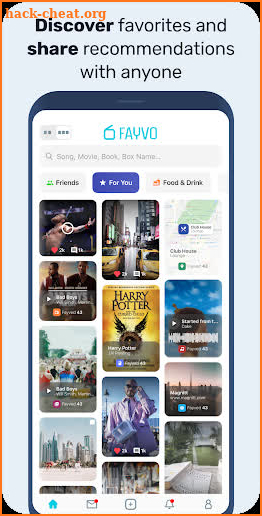 Fayvo Social Networking App: Share your Favorites screenshot