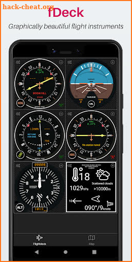 fDeck: graphically beautiful flight instruments screenshot