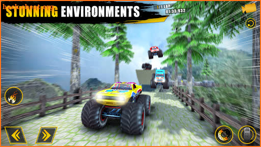 Fearless giant Monster cyber Truck game screenshot