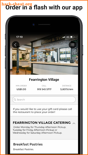 Fearrington Takeout screenshot