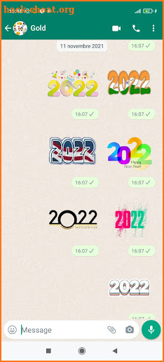 Feliz Año Nuevo y Feliz Navidad Stickers 2022 screenshot