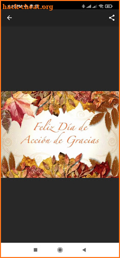 Feliz día de acción de gracias screenshot