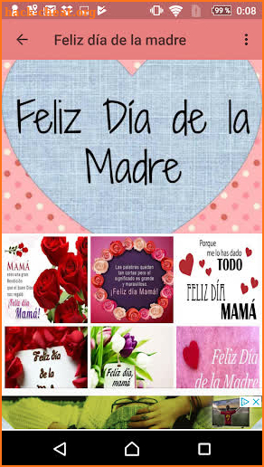 Feliz día de la madre, mamá, te quiero mucho! screenshot