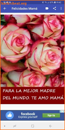 Feliz dia de las Madres screenshot