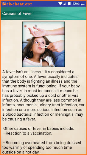 Fever in Babies & Kids High Fever Treatment Help screenshot