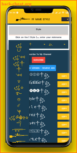FF Name Style Creator For Free - Nickname Gamer screenshot