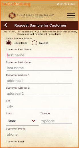 FFSample screenshot