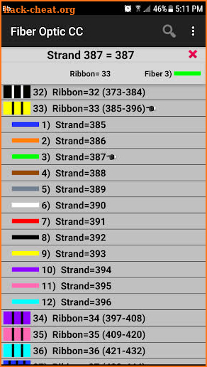 Fiber Optic Color Code screenshot