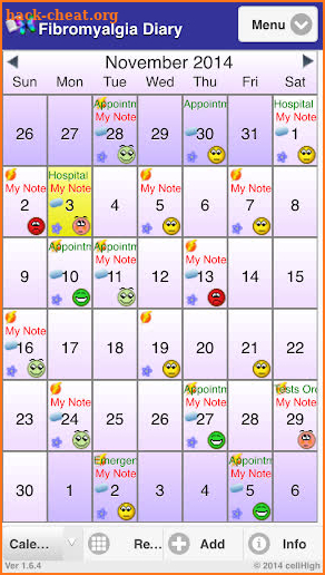 Fibromyalgia Diary 2 screenshot